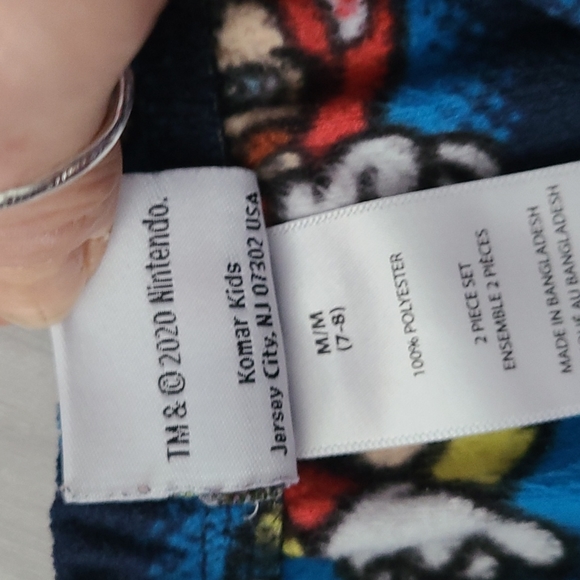 2pc Super Mario Fleece PJ Set - Picture 5 of 6